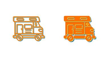 Camper Van Vector Icon