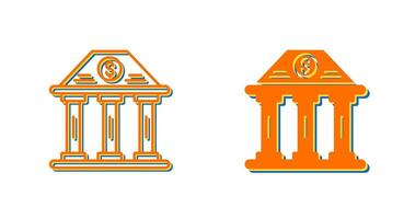 Bank Building Vector Icon