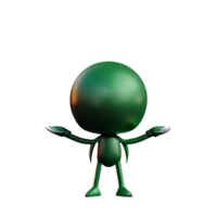 extraterrestre 3d le rendu icône illustration png