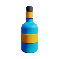 Flasche 3d Rendern Symbol Illustration png