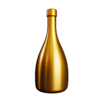 Champagne 3d interpretazione icona illustrazione png