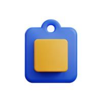 sticky notes 3d rendering icon illustration png