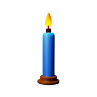 candle 3d rendering icon illustration png