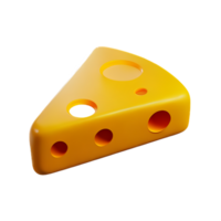 queso 3d representación icono ilustración png