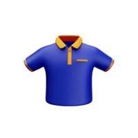 polo shirt 3d rendering icon illustration png