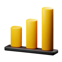 Diagram 3d tolkning ikon illustration png