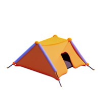 camping 3d rendering icon illustration png