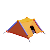 camping 3d le rendu icône illustration png