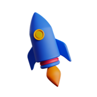 spaceship 3d rendering icon illustration png