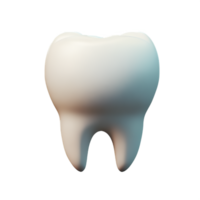 dentes 3d Renderização ícone ilustração png