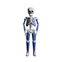 skelet 3d renderen icoon illustratie png