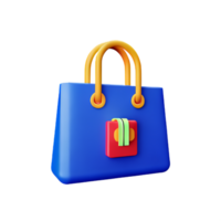 bolso 3d representación icono ilustración png