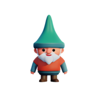 Gnome 3d rendering icon illustration png