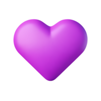 heart line 3d rendering icon illustration png