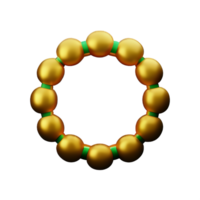 wreath 3d rendering icon illustration png