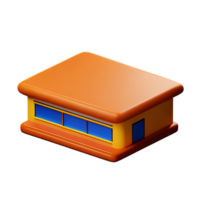 restaurant 3d rendering icon illustration png