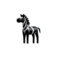 zebra 3d interpretazione icona illustrazione png