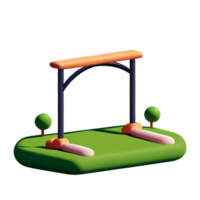 park 3d rendering icon illustration png