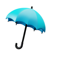 umbrella 3d rendering icon illustration png