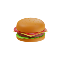 3d le rendu de Hamburger icône png