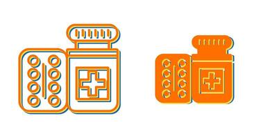 Pills Bottle Vector Icon