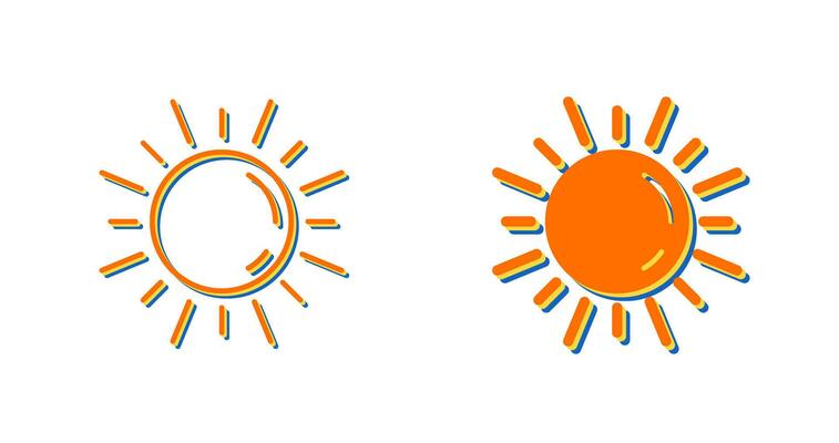 Sun Vector Icon