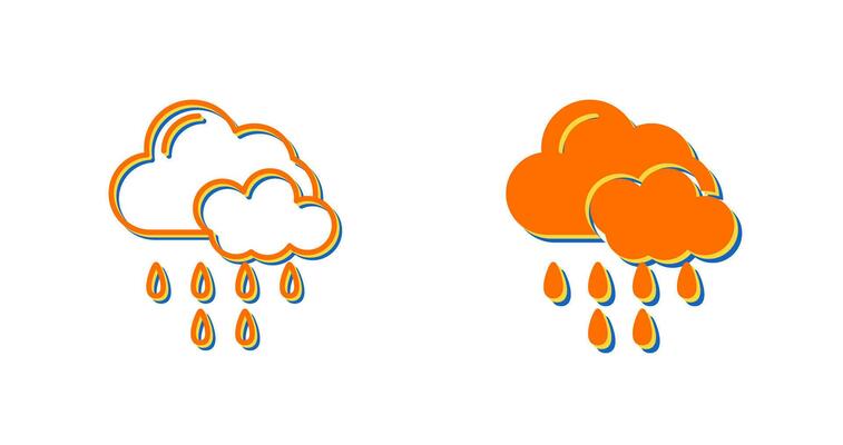 Rain Vector Icon