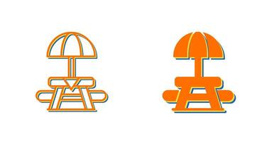 Picnic Table Vector Icon