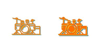 Drum Set Vector Icon