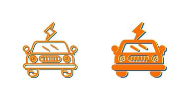 Electric Car Vector Icon