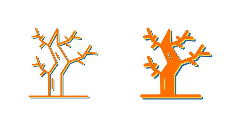 Dry Tree Vector Icon
