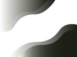 Abstract horizontal background with black and grey waves. vector