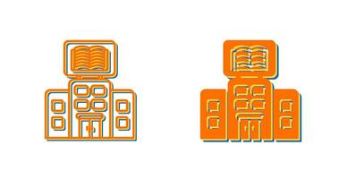 icono de vector de biblioteca