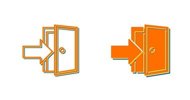 Exit Door Vector Icon