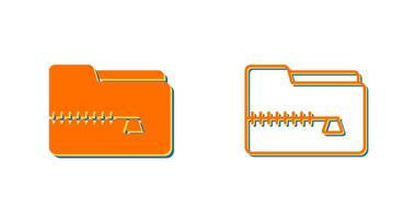 Zip File Vector Icon