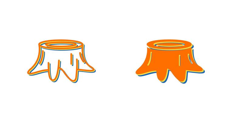 Stump Vector Icon