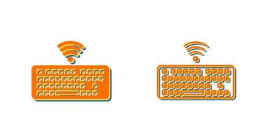 Wireless Keyboard Vector Icon