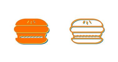 icono de vector de hamburguesa