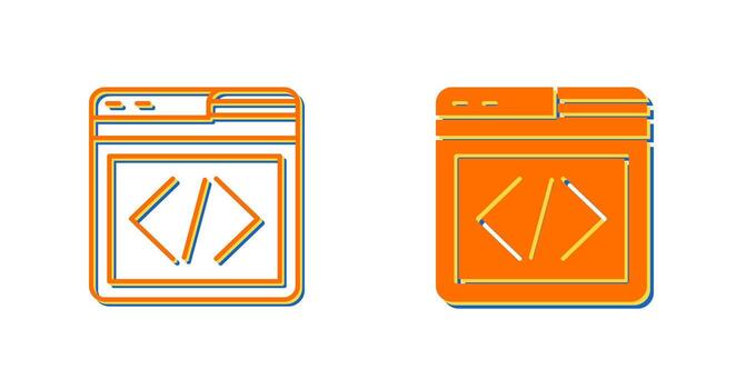 Web Programing Vector Icon