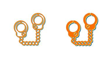 Police Handcuffs Vector Icon