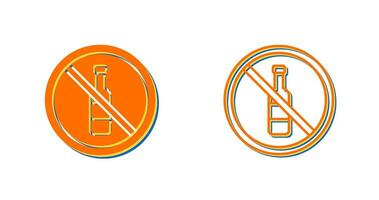 No Alcohol Vector Icon