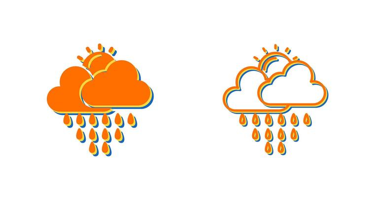 Rain Vector Icon