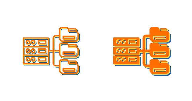 icono de vector de base de datos