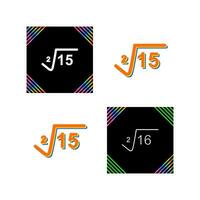 Square Root Vector Icon