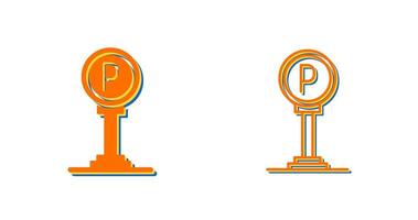 Parking Sign Vector Icon