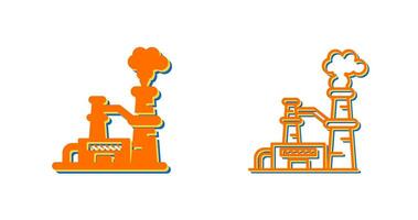 Nuclear Plant Vector Icon