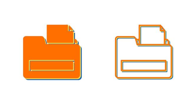 icono de vector de carpeta