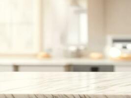 Marble counter table top in kitchen background photo