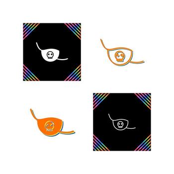 icono de vector de parche en el ojo