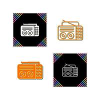 Old Radio Vector Icon